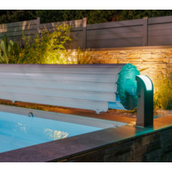 e‑Spark Heavy‑Duty Pool Cover with Ambient Lighting