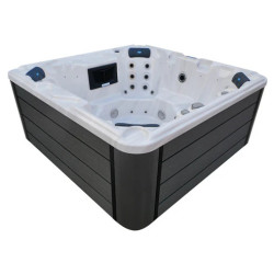 NatuSpa L 5/95 Home Spa with Bluetooth Cover and Ladder