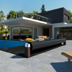 e‑Classic Lux Pool Cover with Ambient LED Lighting