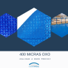 Cobertor térmico OXO para piscina 400, 500 y 700 micras, Aumenta temperatura y ahorra mantenimiento